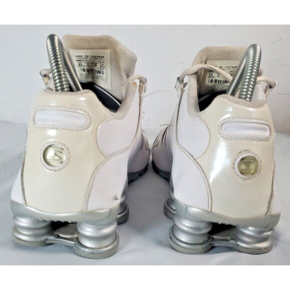 Nike Shox 366571-111 White Running Gym Shoes Women's Size US 8.5 - Picture 5 of 16